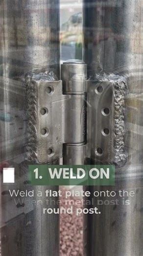 Hinges for Round Pipe: How To Install Hinges on a round or metal gate post?