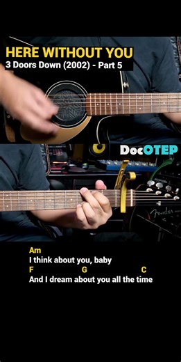 Here Without You - 3 Doors Down (2002) Easy Guitar Chords Tutorial with Lyrics Part 5 SHORTS REELS