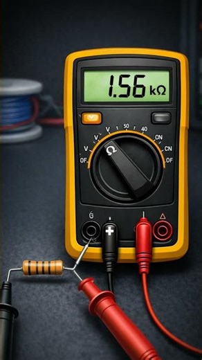 Learn multimeter basics fast ⚡ Read V, A & Ω like a pro! #Electrical #Multimeter #Engineering