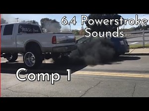 6.4 Powerstroke Sounds, Rolling coal and more Compilation 1