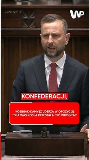 Kosiniak-Kamysz slams the opposition: "For you, Russia is no longer the enemy"