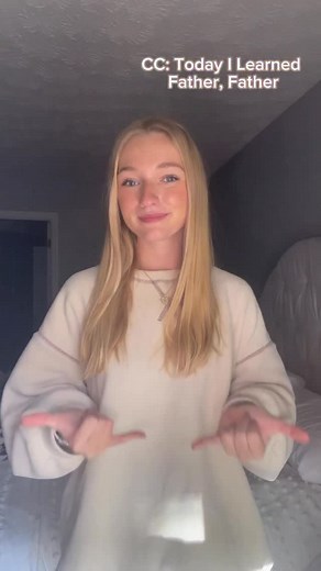 2.3K views · 2.2K reactions | Father in ASL (Not a Teacher) #asl #americansignlanguage #learninglanguages #father #dadsoftiktok #signlanguage #signoftheday | ASL with Lola | Facebook