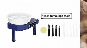 Watch pottery wheel with 14pcs clay tools on Amazon Live