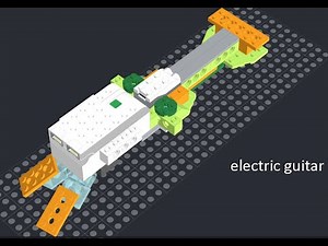 how to make an easy electric guitar (lego wedo 2.0)