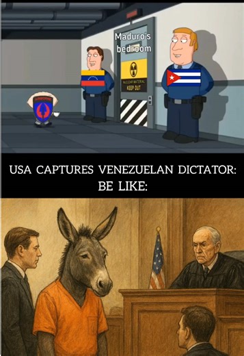 USA CAPTURING VENEZUELAN DICTATOR BE LIKE: #meme #usa #maduro #venezuela #deltaforce