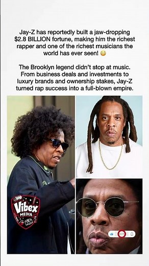 Jay-Z's Net Worth Hits $2.8 Billion – Richest Rapper & Music Mogul 😍 #jayz #billionaire