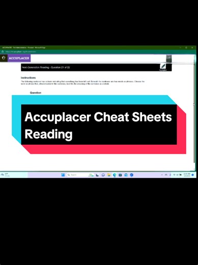Accuplacer Cheat Sheets Reading #accuplacerhelp #accuplacer #accuplacermath #accuplacerstudyguide #accuplacertest #accuplacermathtest #accupl #accuplacerexam #accuplacermath #accuplacerexam