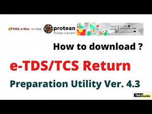 How to download e-TDS/TCS Return Preparation Utility Ver.4.3 | TDS RPU 4.3 | TDS Return Filing