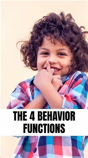 The 4 Functions of Behavior in Autism #shorts #autismo #autism #shortvideo