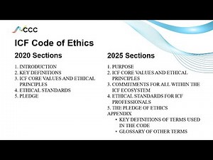 ICF Ethics - Transition from 2020 to 2025