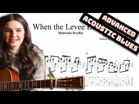 Muireann Bradley - When the Levee Breaks TAB - acoustic blues guitar tabs (PDF + Guitar Pro)