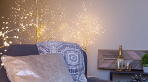 3 Ft Gold Fairy Light Tree Room Décor Home Décor Artificial Tree, 270 Warm White LED Lights