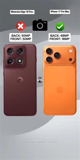 Motorola Edge 70 Pro+ vs iPhone 17 Pro Max