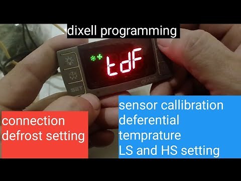 dixell controller connection and setting for chiller and freezer