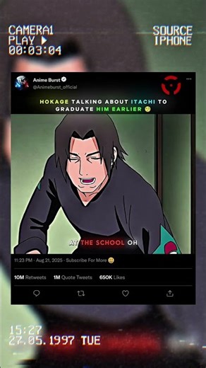 Hokage Talking About Itachi To Graduate Him Earlier 🧐