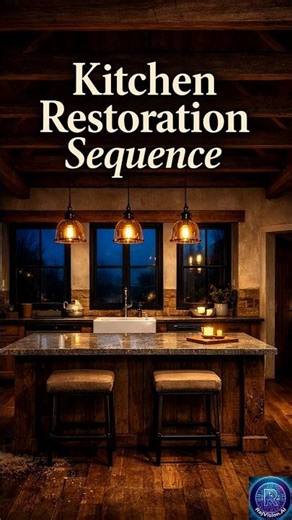 Kitchen Restoration Sequence | Rustic Farmhouse Transformation (Before & After)