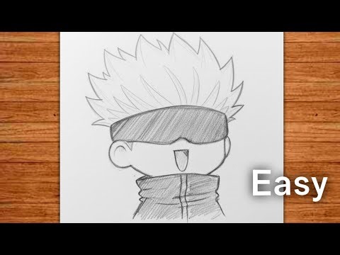 How To Draw Kid Gojo Satoru / How to Draw Satoru Gojo Step by Step / Easy anime / jujutsu kaisen