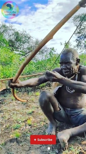 Ancient Bow Hunting Skills 🏹 African Tribal Hunter vs Warthog. #bowhunting #tribalhunting #warthog