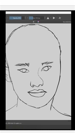 Faces #faceanatomy #digitalart #shapes #drawingprocess #drawingideas