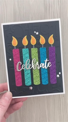 Glitter Birthday Card Idea