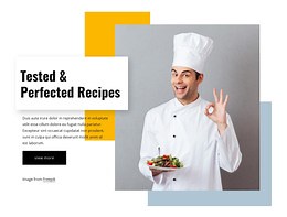 Perfected recipes - HTML Template by Nicepage