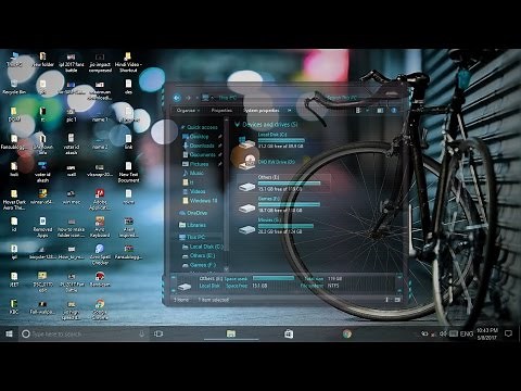 Windows 10 Transparent Theme Full glass | Customize Windows 10 | TechTutorials