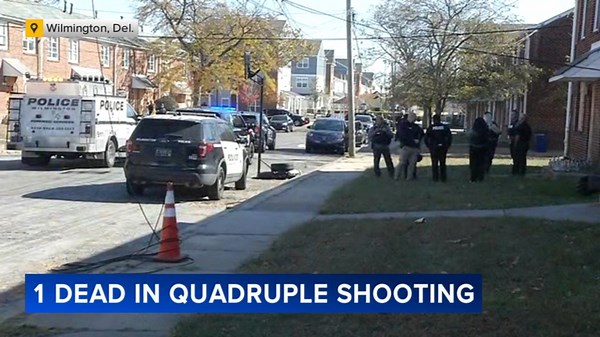 Wilmington, Delaware shooting leaves 1 dead, 3 injured on East 28th Street