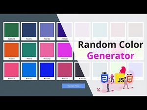 Create a Random Color Palette Generator in HTML CSS & JavaScript