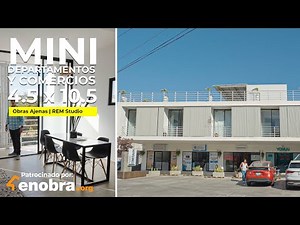 MINI DEPARTAMENTOS ESTUDIO con COMERCIO y TERRAZA | 4.5 x 10.5 | Obras Ajenas | REM STUDIO