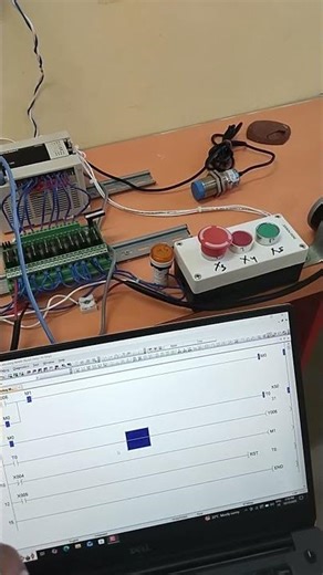 Mitsubishi PLC Timer Instruction Explained With Sensor and Motor| (fx3u PLC)
