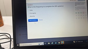 Question 4What is the frequency to complete the SRS updationA... | Filo