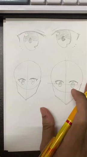 Learning to Draw Manga Day 22 | Placing Anime Eyes on Face