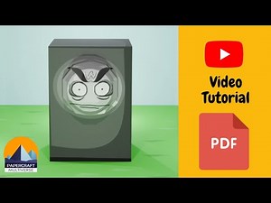 How to Make BFDI Evil Announcer Mini | Papercraft Tutorial | Easy DIY Craft | Free Template