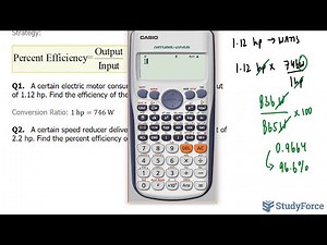 📚 How to solve any percent efficiency problem