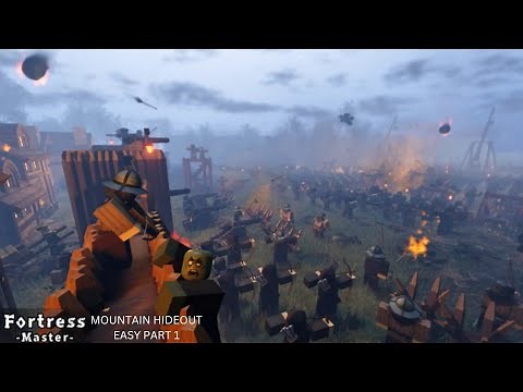 Roblox Fortress Master TD Mountain Hideout Easy part 1