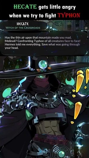 Hecate Gets Angry at Melinoe for Fighting Typhon #hades2 #hades #gaming #gameplay #letsplay