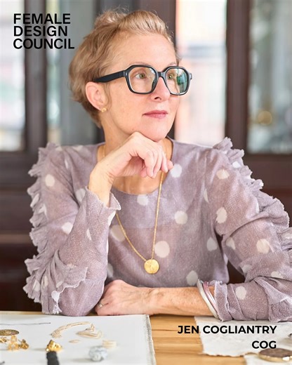 Female Design Council on Instagram: "This @nycjewelryweek, we want to celebrate some of the jewelry designers in our membership & an exciting event stacked w/ FDC Members! 💎 Jen Cogliantry is the founder of @this.is.cog, a collection of sculptural adornments for self & space, created for those who value craftsmanship, material integrity & timeless design. At the core of COG is alchemy, the transformation of materials. Committed to sustainability, COG uses recycled metals, unbleached fibe