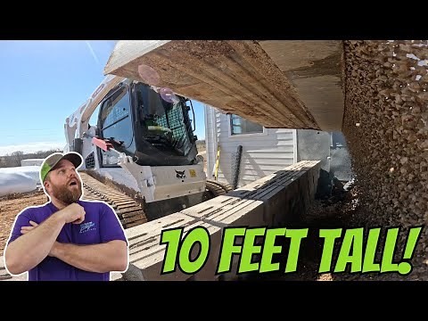 Construction of 3 HUGE Versa Lok block retaining walls