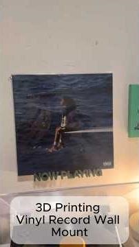 Vinyl Record Wall Mount #3dprinting #vinyl #fyp