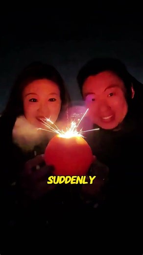 Performed a fireworks magic trick using an orange