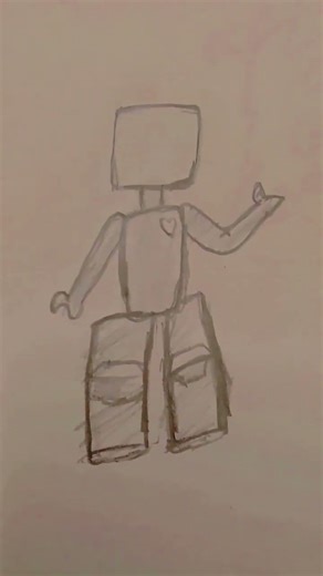 how to draw a roblox character body (girl) 🩷🩷 #remix #robloxdrawing