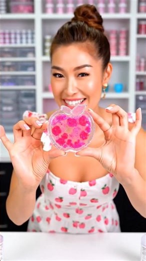 🍎 How to Make a Pink Lady Apple-Themed Resin Coaster | DIY Resin Art Tutorial 💖✨#resinart #shorts