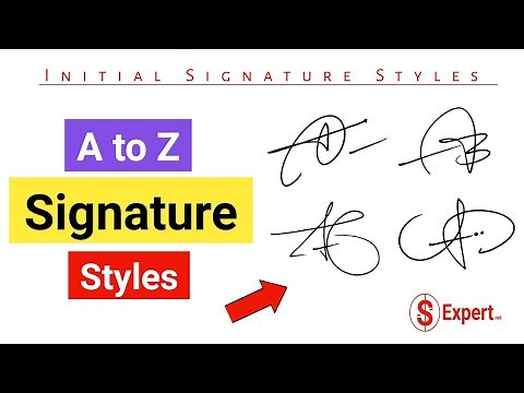 ✅ A to Z Signature Styles | Initial Signatures | How To Signature Your Name | Autograph | Design