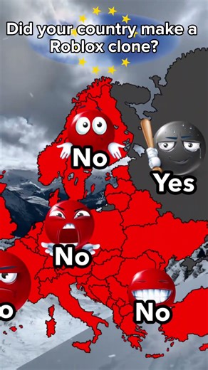 Did your country make a Roblox Clone? #fun #map #geography #mapper #europe #roblox