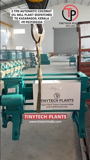 5 TPD AUTOMATIC COCONUT OIL MILL PLANT KASARAGOD, KERALA #oilmill #oilpressmachine #oilextraction
