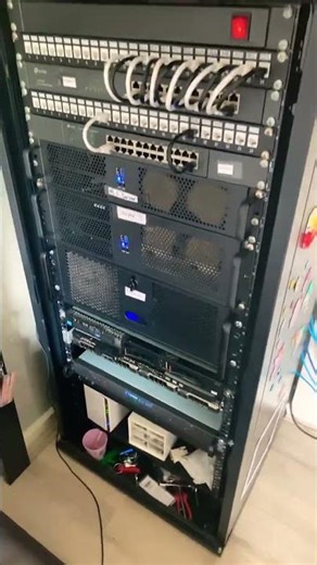 My Home Server Network Rack #homelab #homeserver #homenetwork #youtube #shorts #ytshorts #proxmox