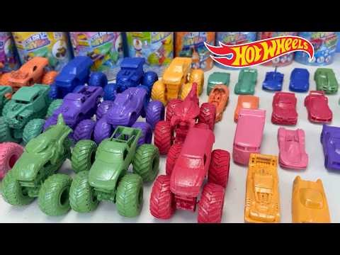 🤯🔥16X HOT WHEEL Monster Truck COLOR REVEAL vs. 16X HOT WHEEL Color Reveal COLOR SHIFTERS