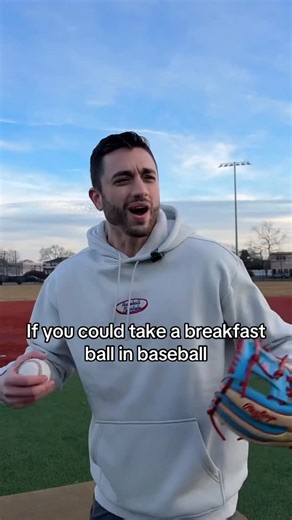 Baseball Lifestyle 101 on Instagram: "If you could take a breakfast ball in baseball 🤣 . . . . #baseball #baseballplayers #breakfastball"