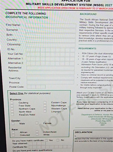 List of Address to Submit Army Forms Not just Address on the form only check the list and plug others #training #saarmy🇿🇦 #SHARETOHELP #sandf #fyp