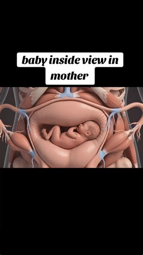 Baby inside view in mother #process #human #anatomy #foryoupage #delivery